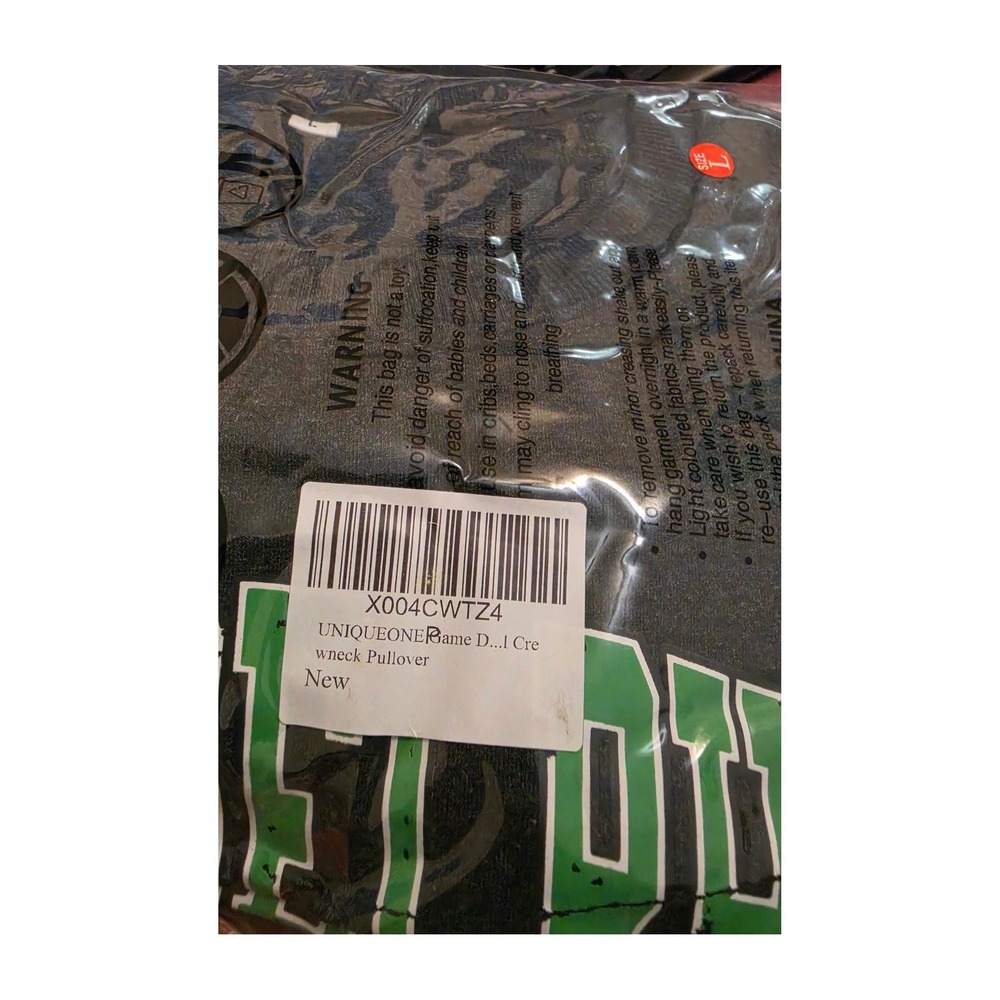 Philadelphia Football Sweatshirt L Women Crewneck Green Black Game Day Pullover - Picture 3 of 4